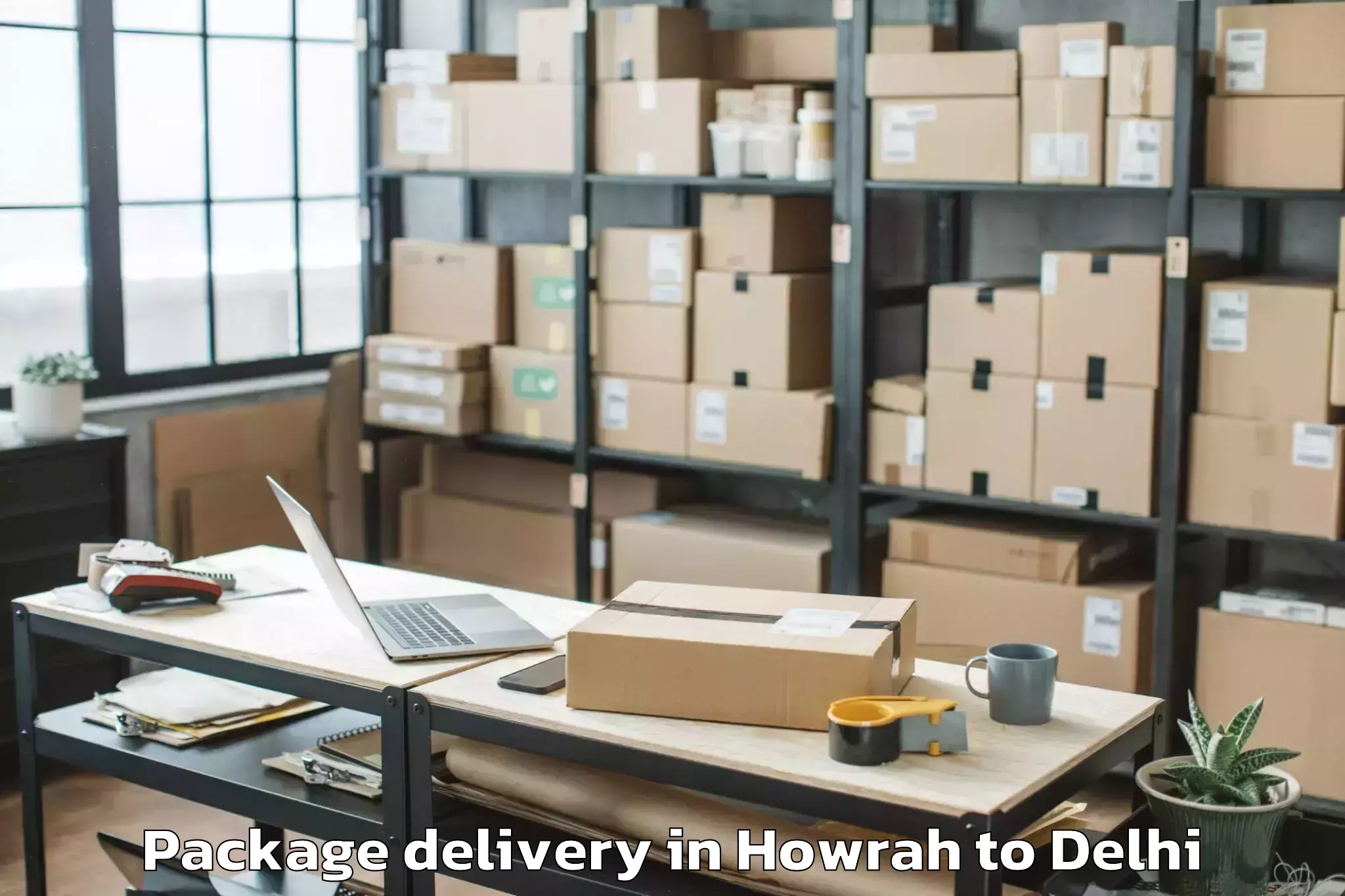 Comprehensive Howrah to University Of Delhi New Delhi Package Delivery